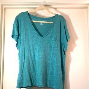 J Crew linen t shirt